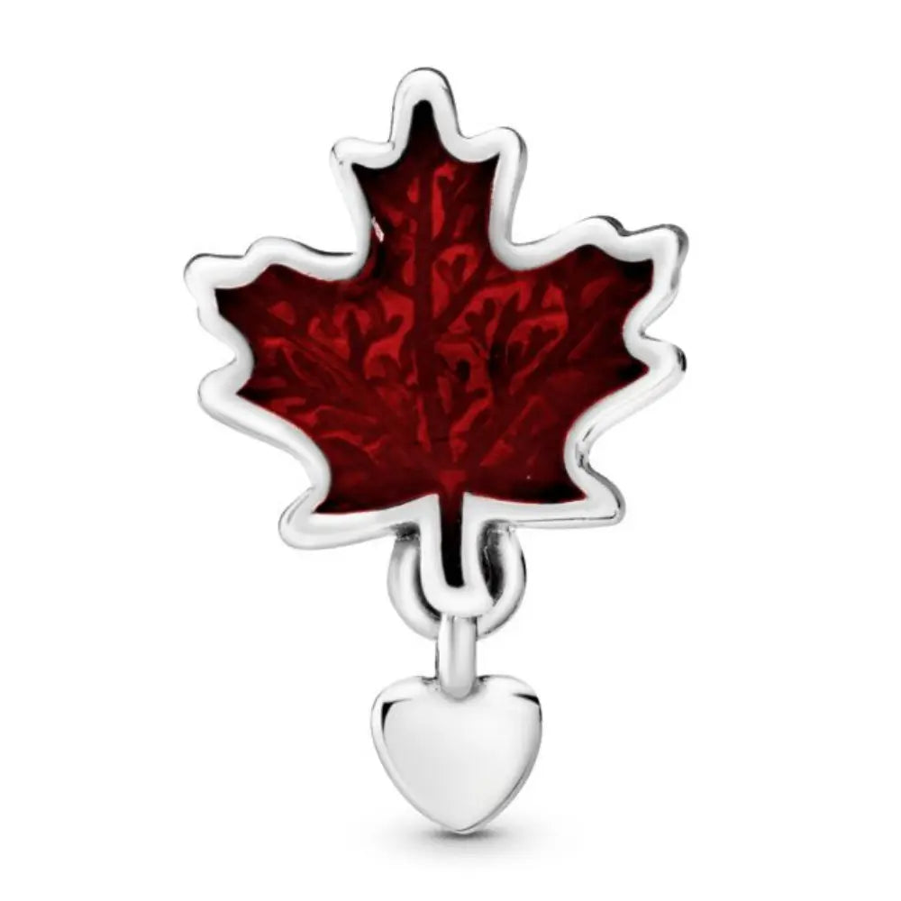 CHARM PANDORA HOJA DE ARCE ROJO CANADA ZOCALO ONLINE