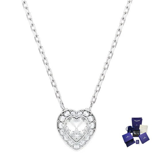 SWAROVSKI ARIANA GRANDE WHITE HEART NECKLACE + GIFT KIT