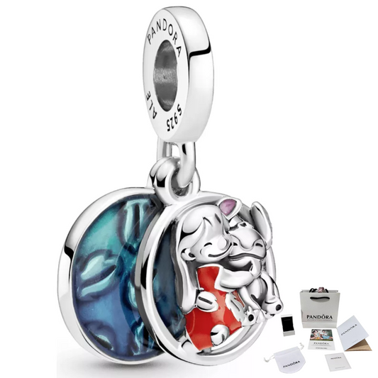 CHARM COLGANTE FAMILIA LILO Y STICH PANDORA + KIT DE REGALO