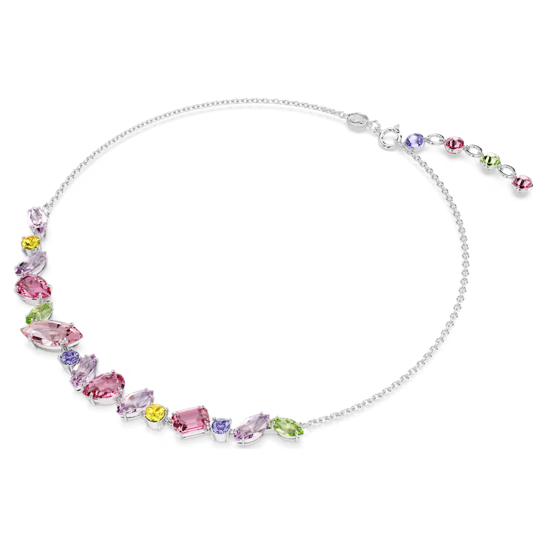 SWAROVSKI MULTI-COLOR CRYSTAL GEM NECKLACE + GIFT KIT