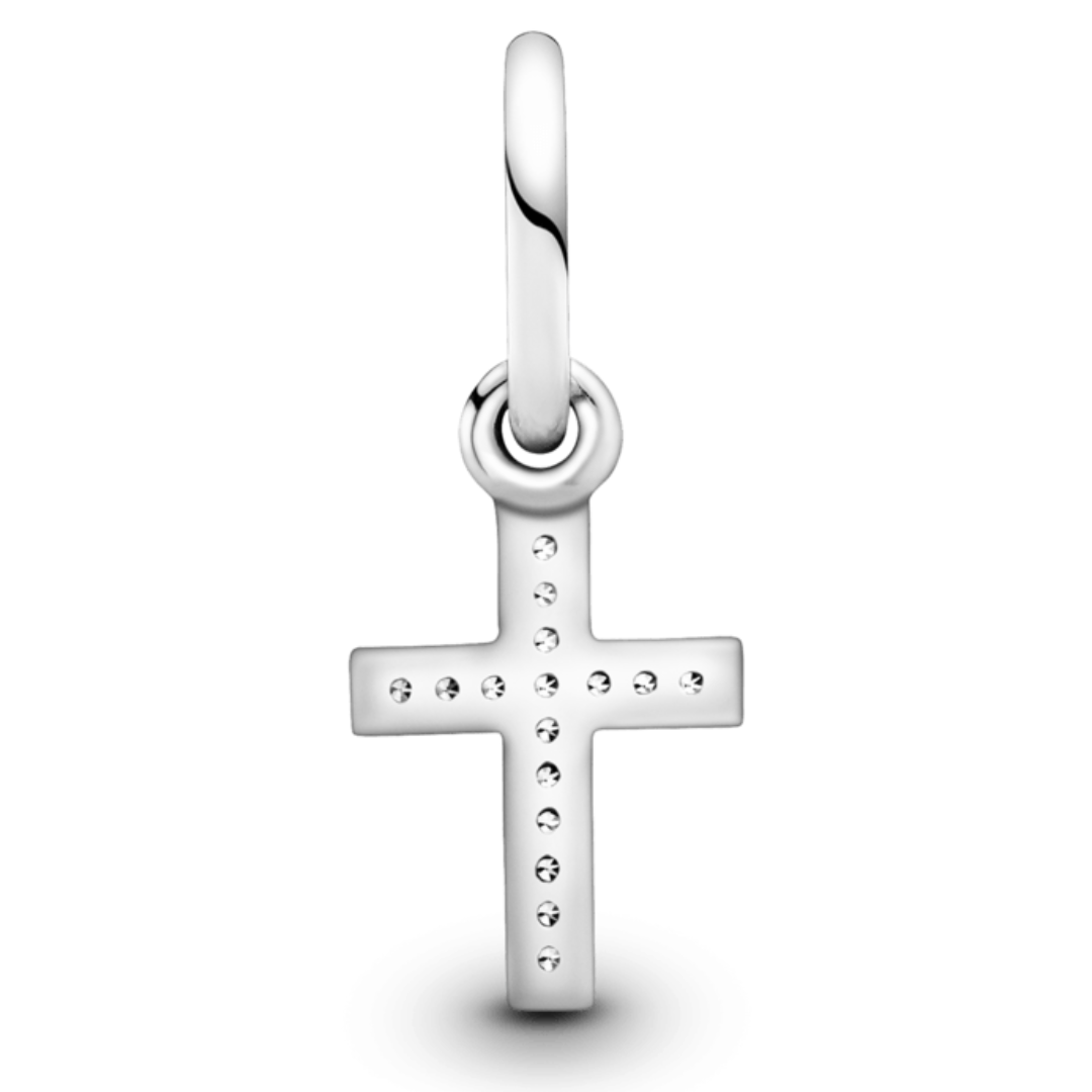 PANDORA SPARKLING CROSS PENDANT CHARM + GIFT KIT