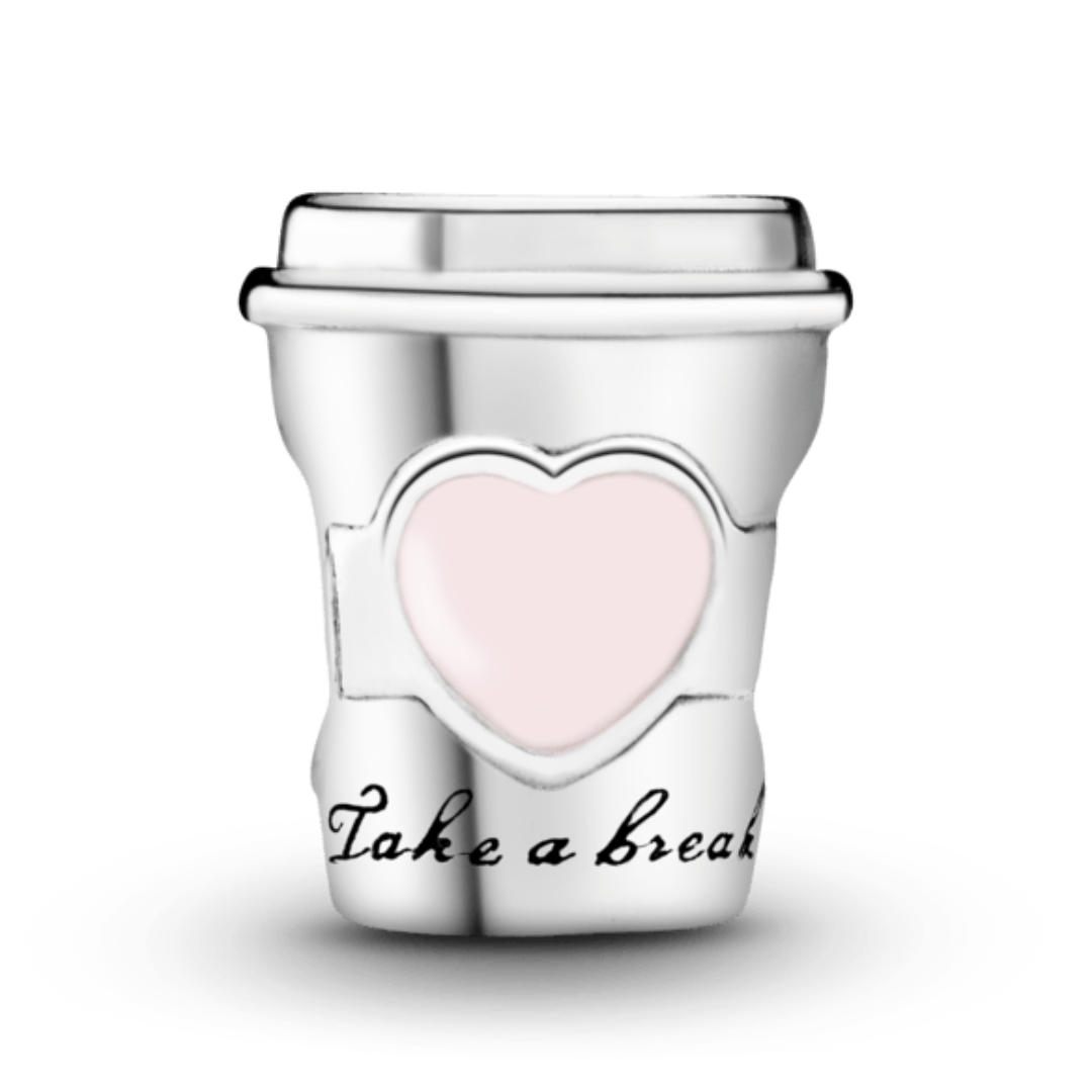 CHARM TAKES A BREAK COFFEE PANDORA THERMOS