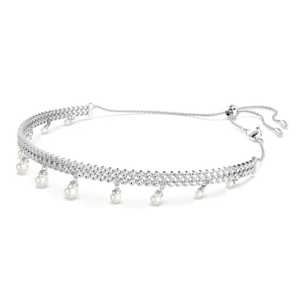 COLLAR GARGANTILLA SWAROVSKI ARIANA GRANDE PERLA DE CRISTAL TALLA REDONDA + ACCESORIOS