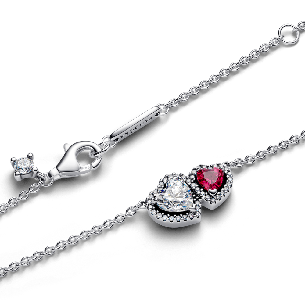 LOVE PANDORA S 925 RED HEART NECKLACE