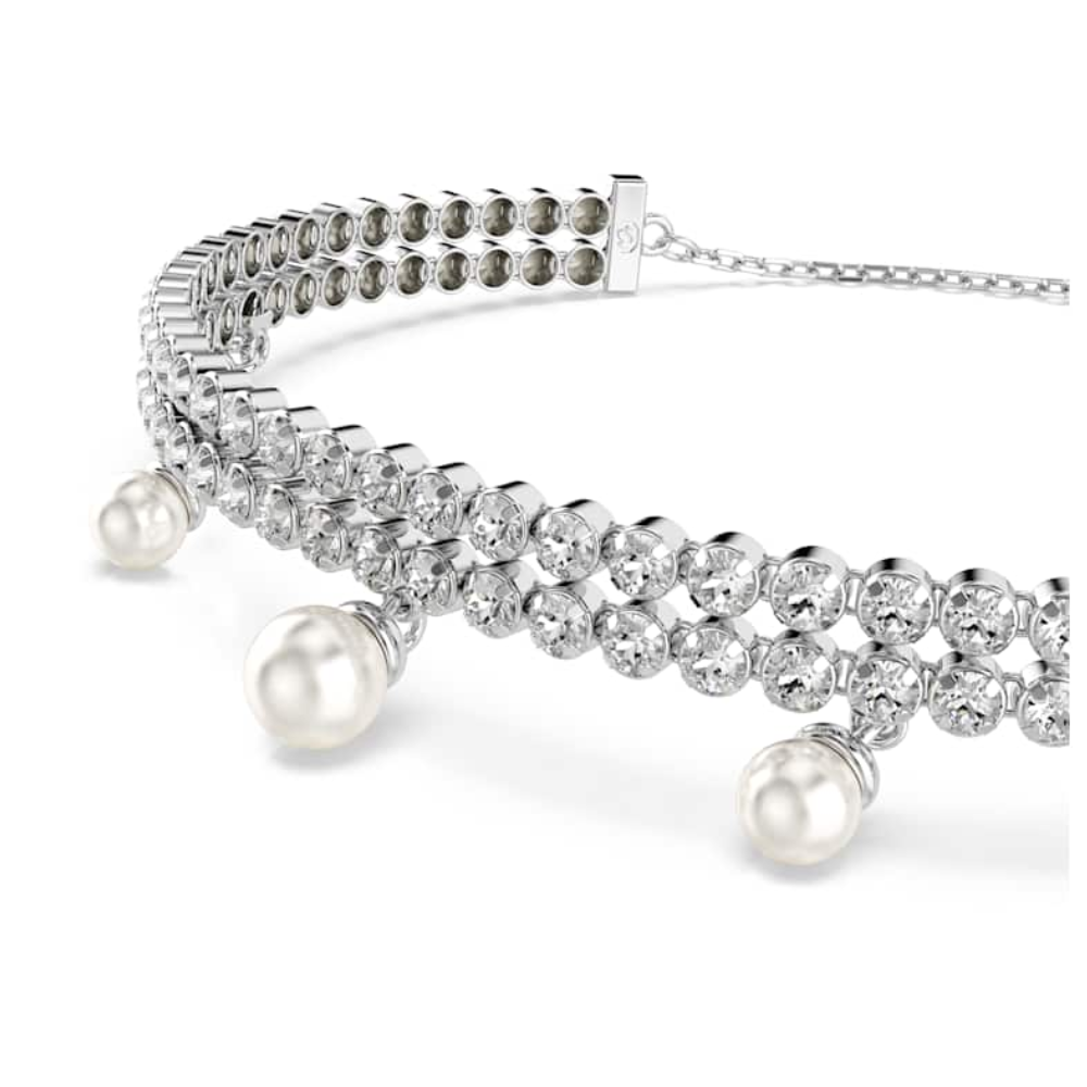 PULSERA BRAZALETE SWAROVSKI ARIANA GRANDE PERLA REDONDA DE CRISTAL + ACCESORIOS