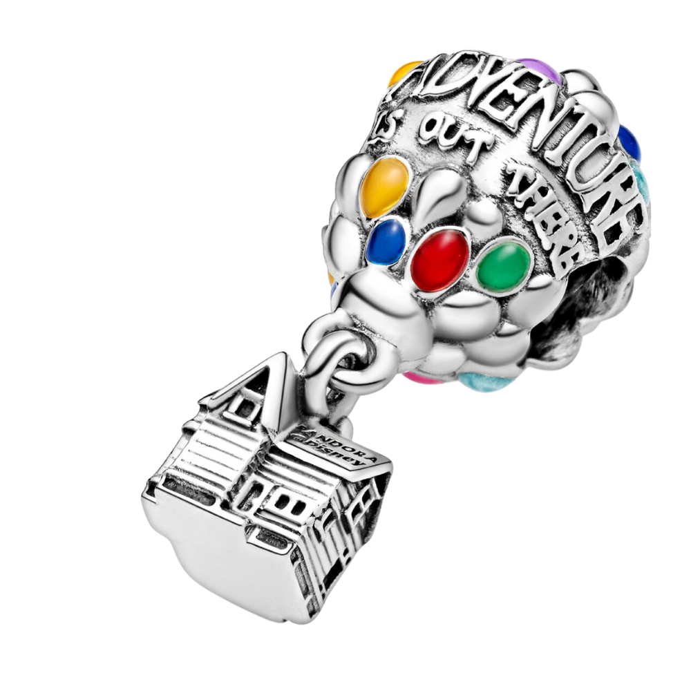CHARM PANDORA UP GLOBO Y CASA PELICULA DISNEY .925