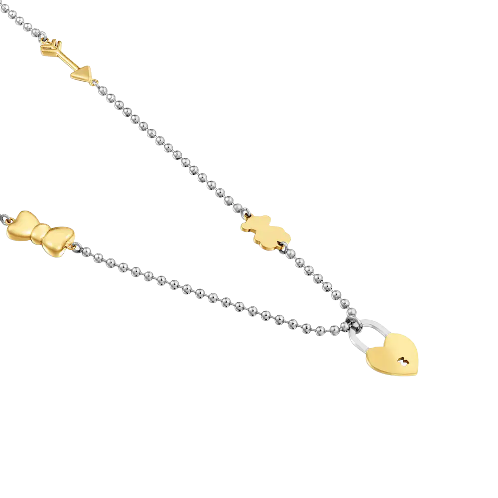 COLLAR TOUS DIJE ORO OSO TEDDY BEAR BICOLOR Y MOTIVOS CHARMING ZOCALO ONLINE