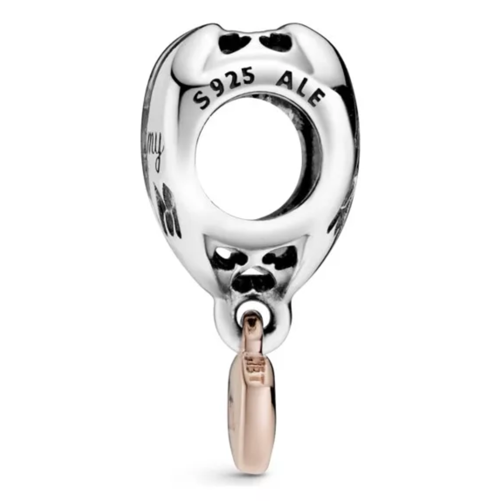 CHARM PANDORA CORAZON THANK YOU FOR BEING MY MOM GRACIAS POR SER MI MAMA