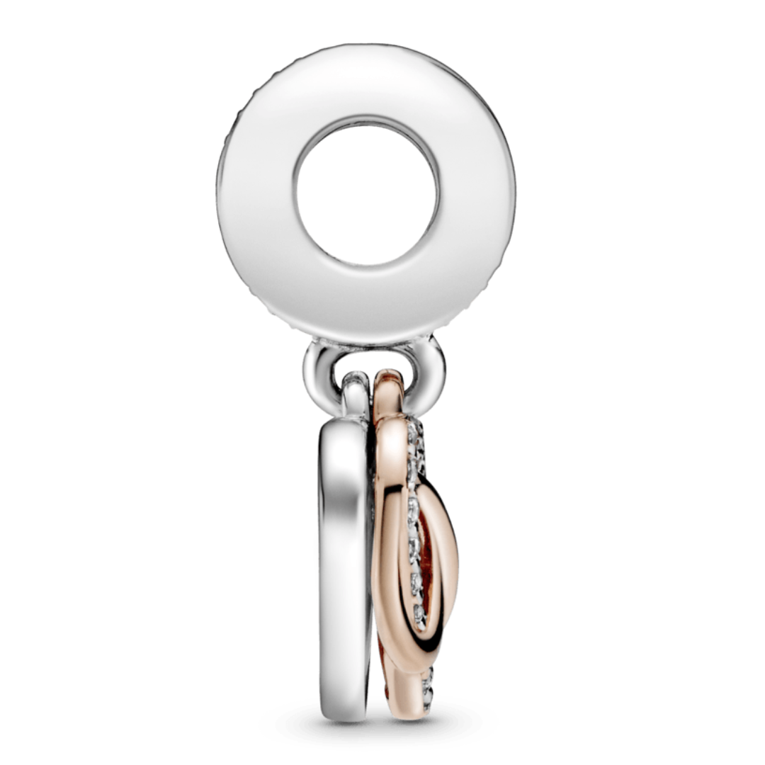 14K ROSE GOLD INFINITY HEART PENDANT CHARM PANDORA