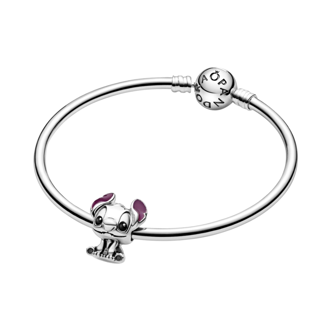LILO AND STICH DISNEY PANDORA CHARM SILVER .925 + GIFT KIT