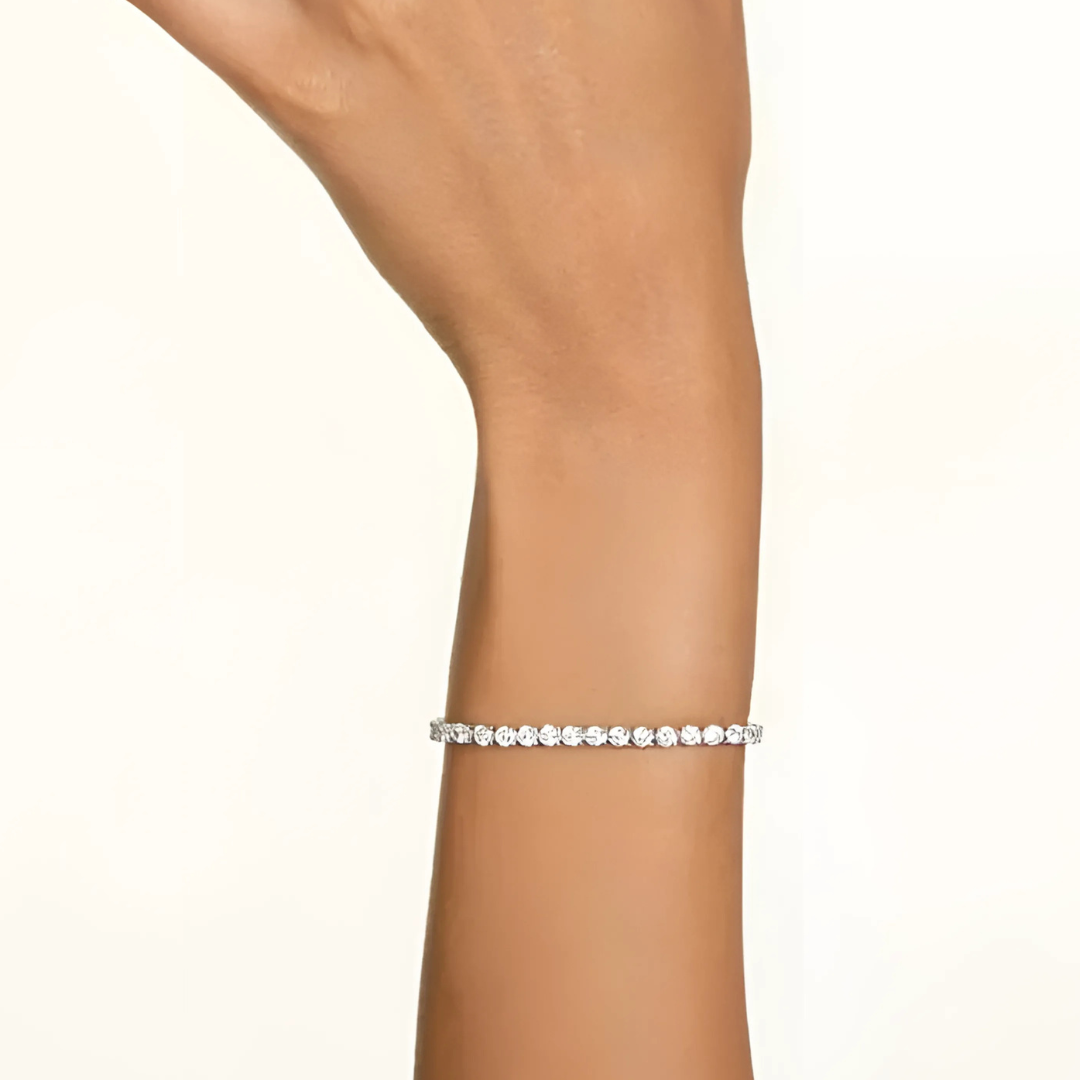 PULSERA SWAROVSKI MATRIX TENIS CRISTALES + KIT DE REGALO