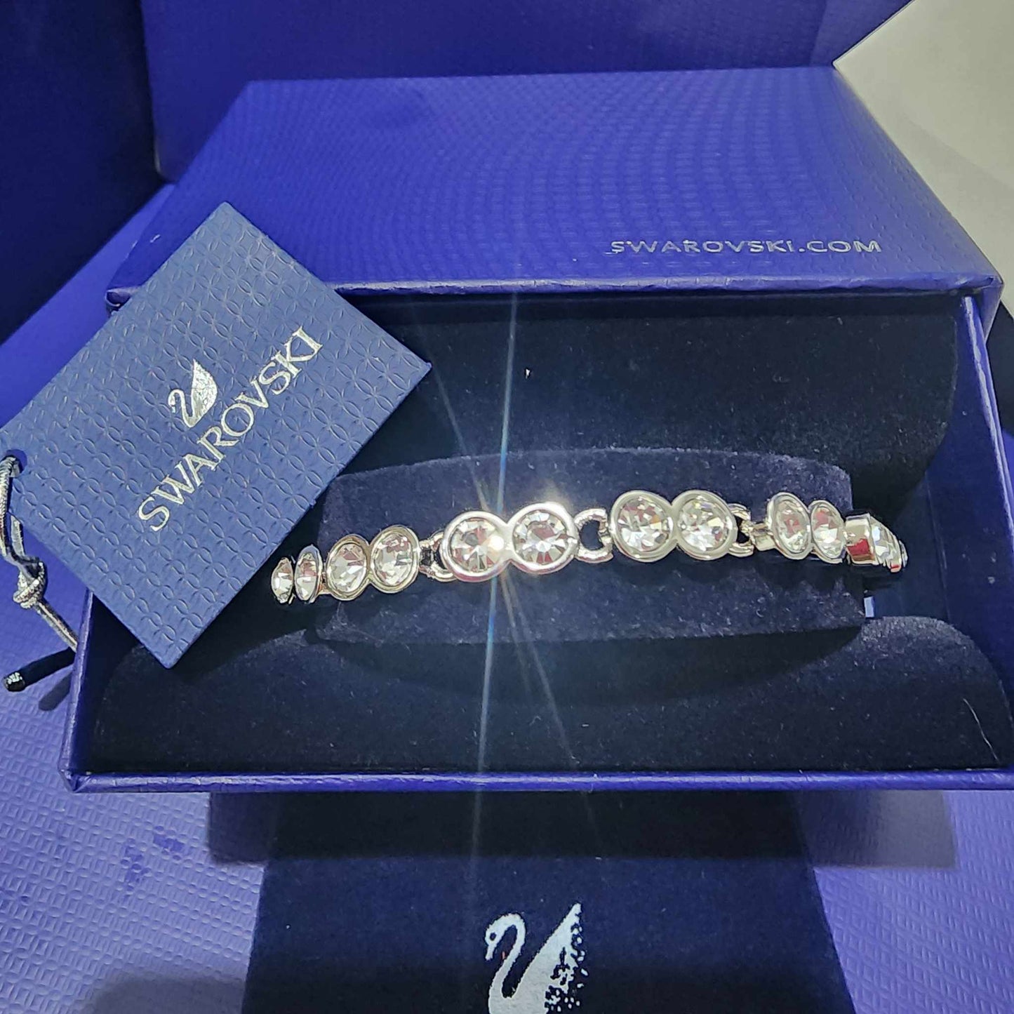 PULSERA CRISTAL SWAROVSKI TENIS ANGELIC + KIT DE REGALO