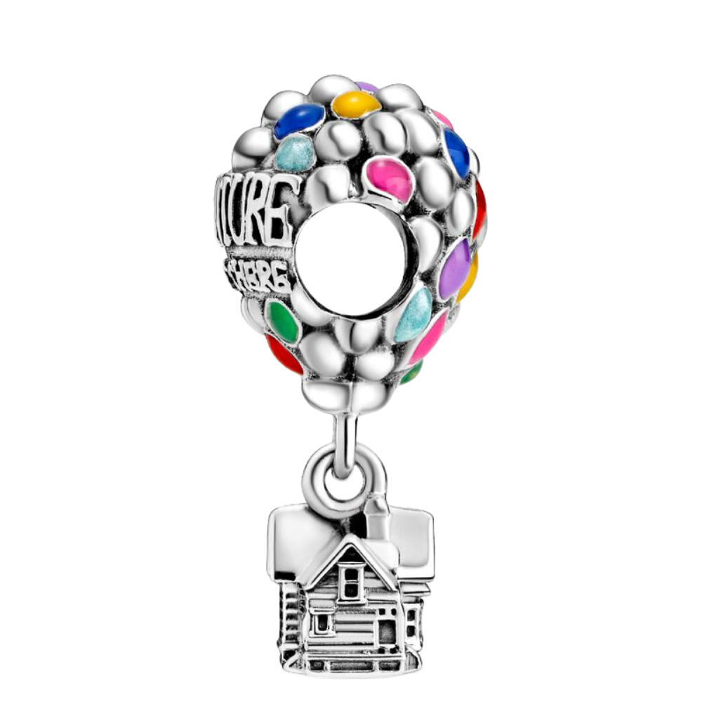 CHARM PANDORA UP GLOBO Y CASA PELICULA DISNEY .925
