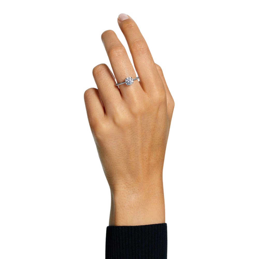 ANILLO PROMESA COMPROMISO SWAROVSKI CONSTELLA COCTEL GEMA PAVE