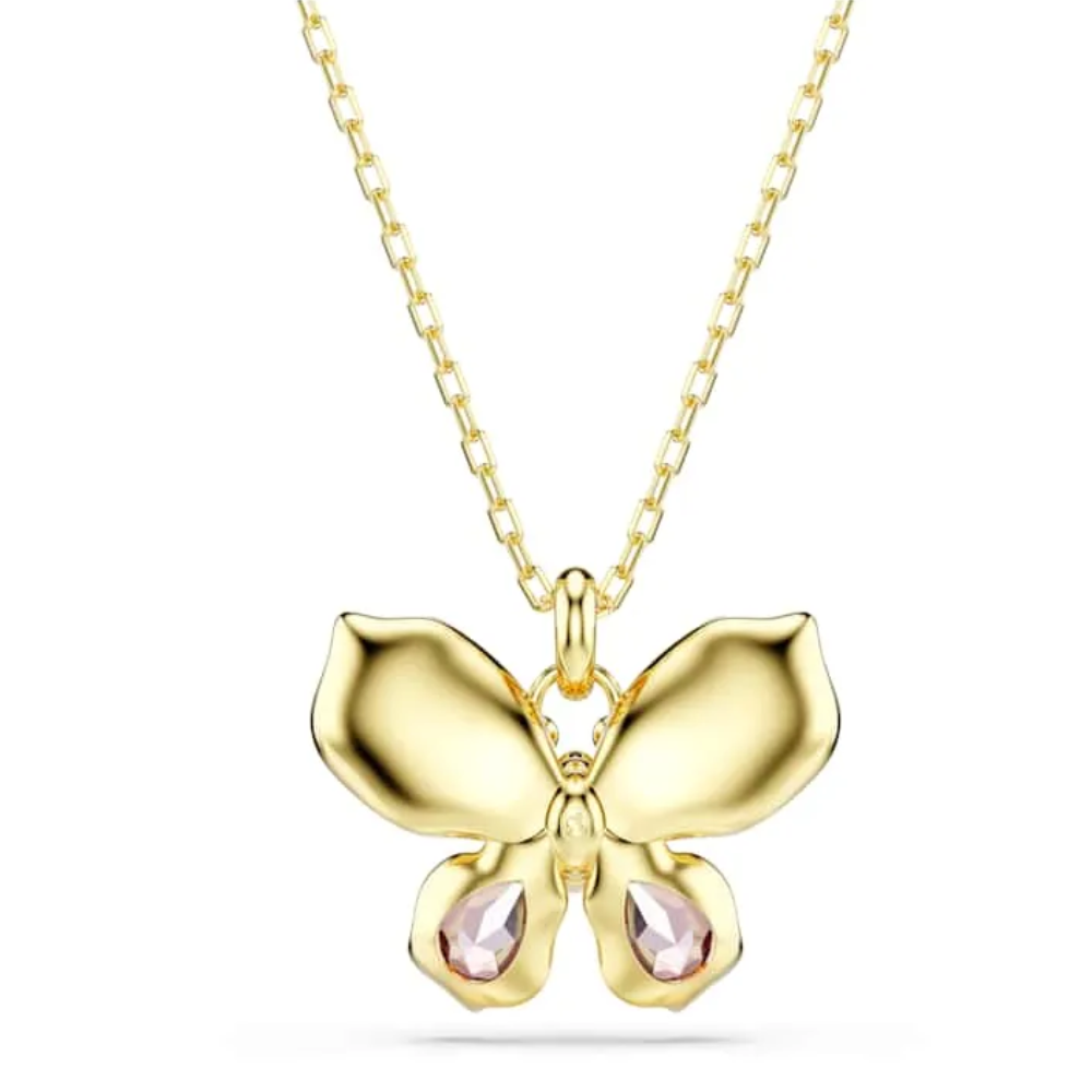 COLLAR COLGANTE SWAROVSKI IDYLLIA MARIPOSA BUTTERFLY CRISTALES MULTI COLOR + KIT DE REGALO