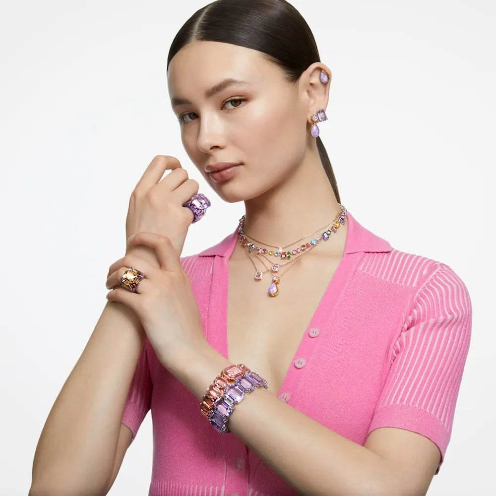 FULL MULTI-COLOR SWAROVSKI CRYSTAL GEM NECKLACE + GIFT KIT