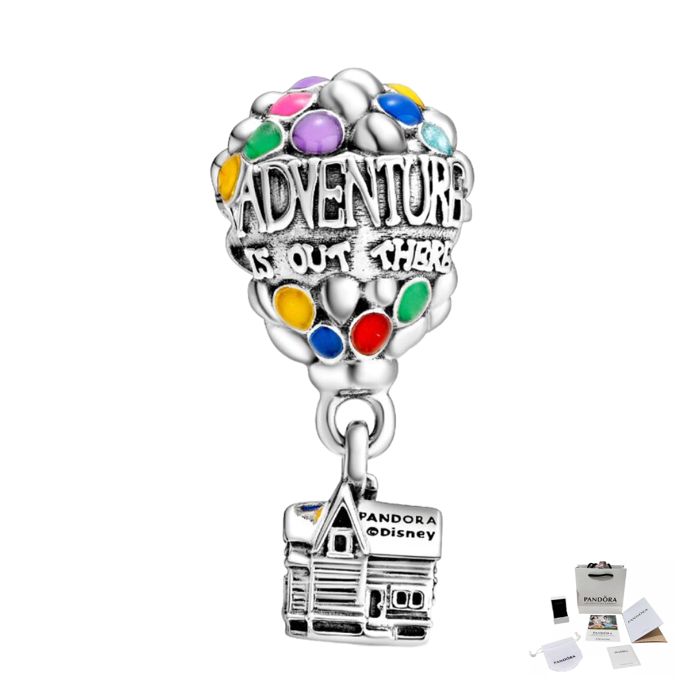 CHARM PANDORA UP GLOBO Y CASA PELICULA DISNEY .925