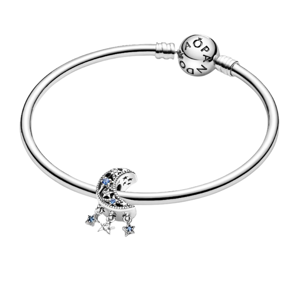 CHARM PANDORA LUNA CRECIENTE Y ESTRELLAS .925