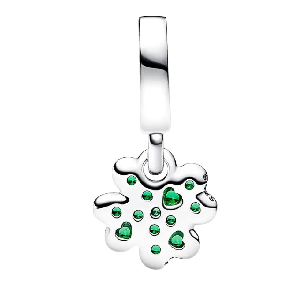 CHARM PANDORA COLGANTE TREBOL VERDE 4 HOJAS .925 ZOCALO ONLINE