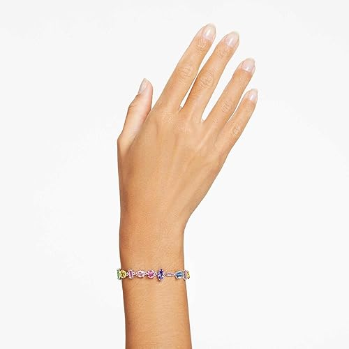 PULSERA BRAZALETE SWAROVSKI GEMA MULTI COLOR SWAROVSKI + KIT DE REGALO