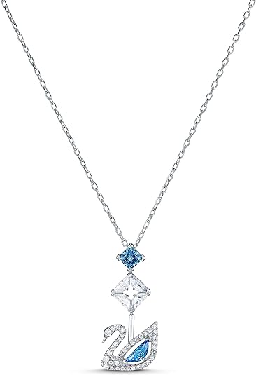 DAZZLING SWAN NECKLACE SWAROVSKI CRYSTAL + GIFT KIT