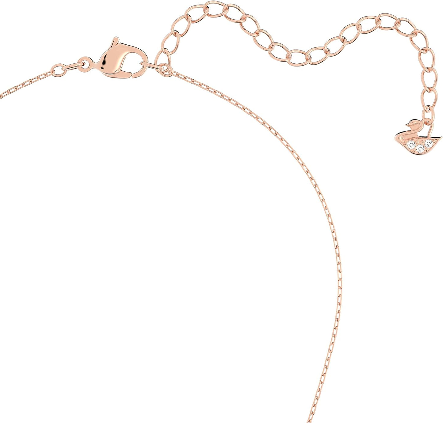 SWAROVSKI INFINITY HEART NECKLACE AND BRACELET SET ROSE GOLD