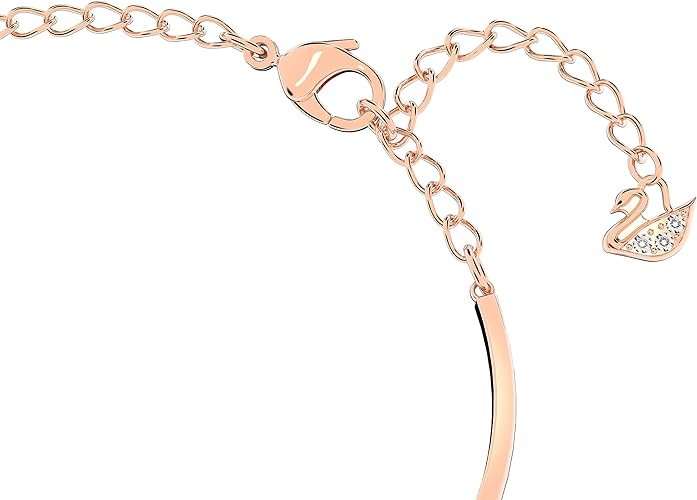 SWAROVSKI INFINITY HEART NECKLACE AND BRACELET SET ROSE GOLD