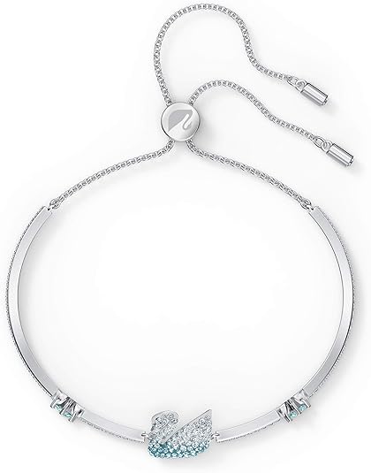 PULSERA ICONIC SWAN CISNE RODIO SWAROVSKI + KIT DE REGALO