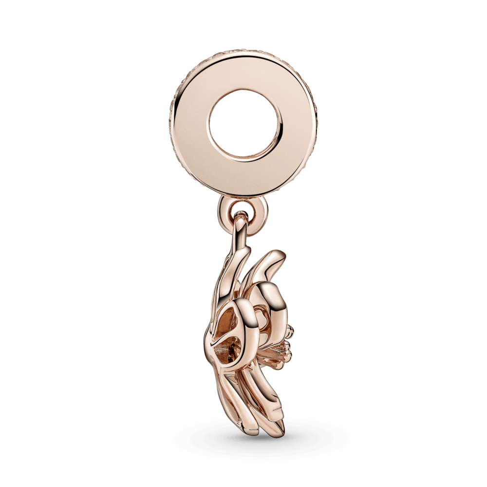 PANDORA CHARM CHERRY BLOSSOM PENDANT 14K ROSE GOLD