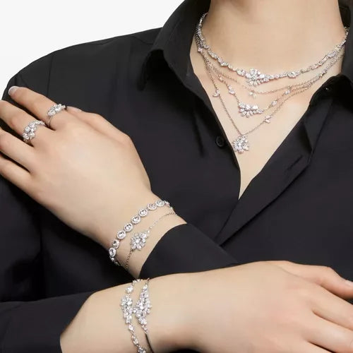 SWAROVSKI CRYSTAL TENNIS ANGELIC HALO BRACELET + GIFT KIT