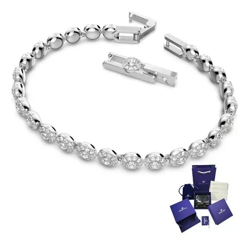 SWAROVSKI CRYSTAL TENNIS ANGELIC HALO BRACELET + GIFT KIT
