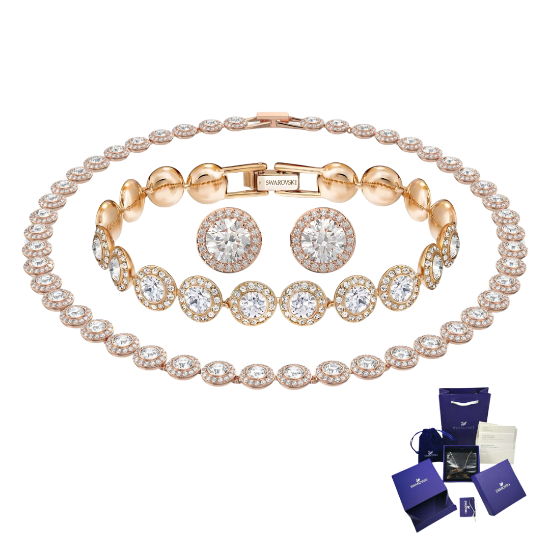 SWAROVSKI ANGELIC NECKLACE + BRACELET + EARRINGS SET