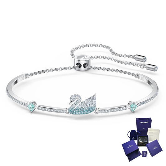 ICONIC SWAN BRACELET RHODIUM SWAROVSKI + GIFT KIT