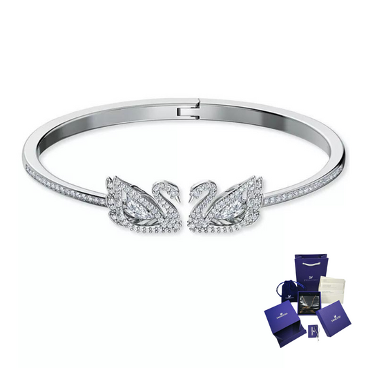 PAVE DANCING SWAN SWAROVSKI BRACELET + GIFT KIT