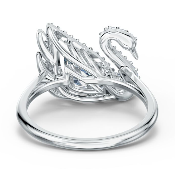 ANILLO PROMESA DANCING SWAN CISNE CRISTAL SWAROVSKI