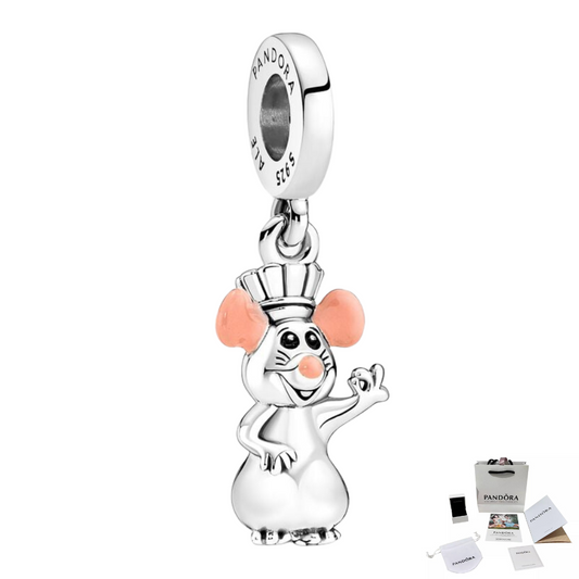 CHARM PANDORA COLGANTE REMY RATON PIXAR PLATA 925