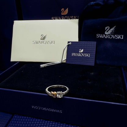 SWAROVSKI CRYSTAL ETERNAL HEART PROMISE RING + GIFT KIT 