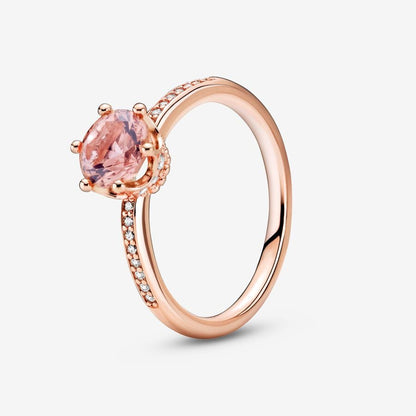 ANILLO CORONA ROSA BRILLANTE PANDORA - ZOCALO ONLINE