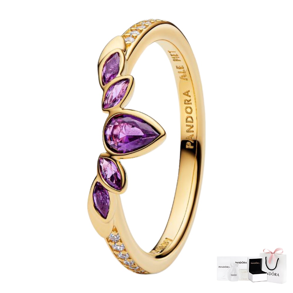 PANDORA RAISED HEART PROMISE RING NAVY BLUE + GIFT KIT 