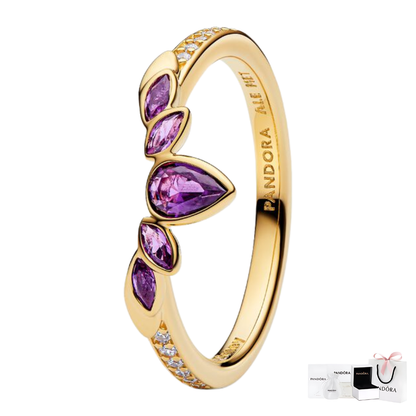 PANDORA RAISED HEART PROMISE RING NAVY BLUE + GIFT KIT 