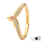 ANILLO PANDORA AURORA TIARA DISNEY PRINCESA ORO 14K .925