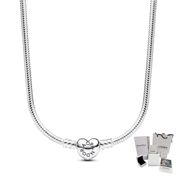 Collar Corazón Moments para Charms Pandora