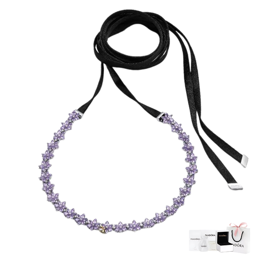 COLLAR CHOKER PANDORA BRIDGERTON HERBARIO ABEJA FLORES PLATA .925 ZOCALO ONLINE