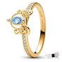 ANILLO PANDORA CENICIENTA DISNEY PRINCESA ORO 14K .925