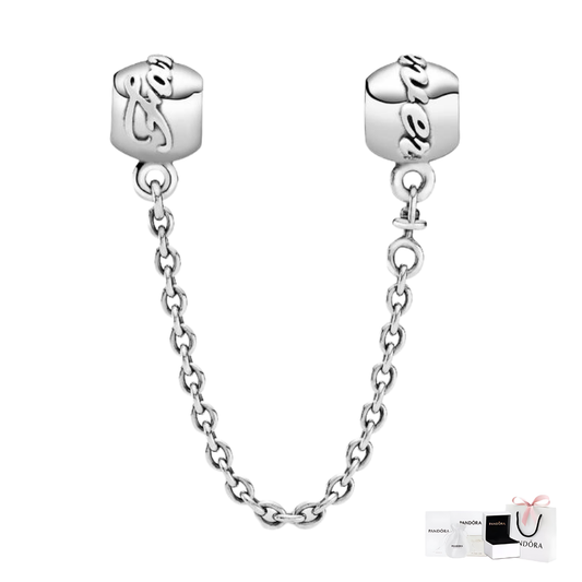 CHARM CADENA DE SEGURIDAD FOREVER FAMILY FAMILIA PANDORA PLATA .925 ZOCALO ONLINE