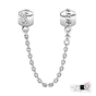 CHARM CADENA DE SEGURIDAD FOREVER FAMILY FAMILIA PANDORA PLATA .925