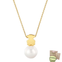 SWAROVSKI FLORERE IDYLLIA FLOWER PENDANT NECKLACE BLUE GOLD CRYSTALS + GIFT KIT 