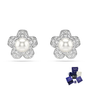 ARETES PENDIENTES FLORES BLANCAS ARIANA GRANDE SWAROVSKI
