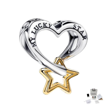 Charm Colgante Lucky Star Corazón Estrella de la Suerte Pandora