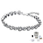 PULSERA BRAZALETE PANDORA TENIS HALO CORAZONES PLATA .925 + KIT DE REGALO